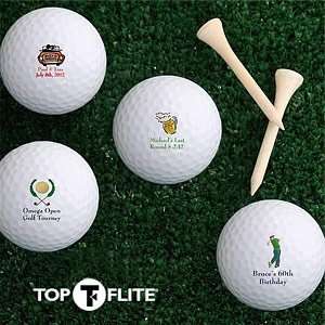  Personalized Top Flite Golf Balls   Design Your Message 