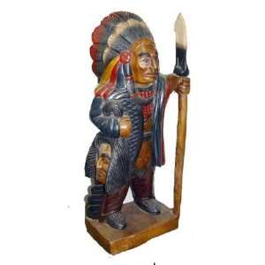 Carved Native American Chief 1 Spear Chief 20