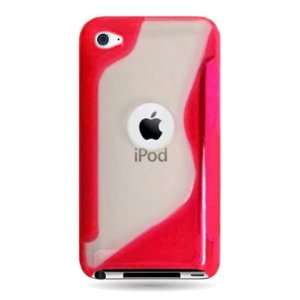   Skin PINK TPU Glove Soft Cover Case for APPLE IPOD TOUCH 4 [WCG529