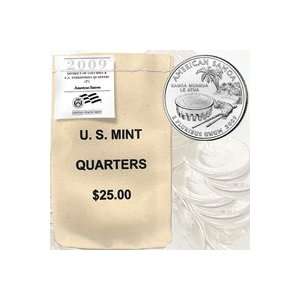  2009 American Samoa $ 25 Government Bag Philadelphia Mint Quarters 