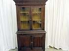 Vintage Gothic Style Curio China Cabinet Excellent Condition Glass 
