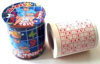 SUDOKU SU DOKU LOO TISSUE PAPER TOILET ROLL PUZZLE GAME  