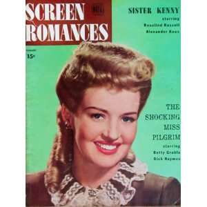  BETTY GRABLE Screen Romances Magazine August 1946 Screen 