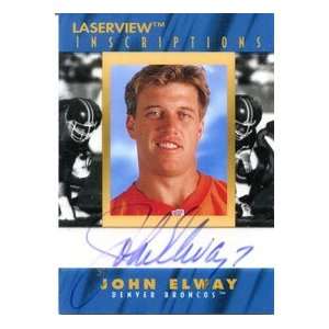  John Elway Autographed 1996 Pinnacle Card Sports 