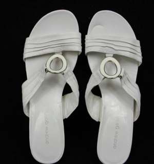 Andrew Geller White Sandals 10 M Shoes Strappy Heels  