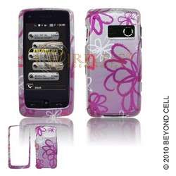 for LG Rumor Touch LN510 UN510 PURPLE WHITE LIME FACEPLATE SKIN HARD 