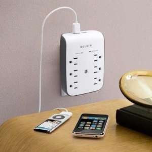  USB Charging 6 outlet Surge Electronics