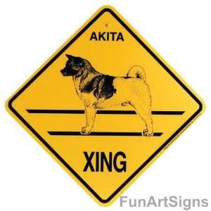  Akita Crossing Xing Sign
