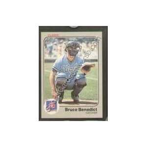  1983 Fleer Regular #130 Bruce Benedict, Atlanta Braves 