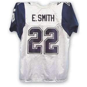  Emmitt Smith Dallas Cowboys Autographed White Wilson 