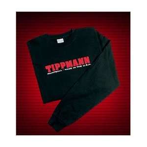  Tippmann Logo Long Sleeve T Shirt (Black)   XXL Sports 