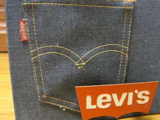 Denim LEVIS Pocket 501 jean ad display big E  