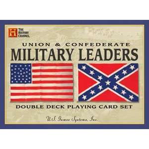  Union & Confederate Military Leaders Double Deck Playing 