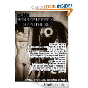 hypothèse (French Edition) Eric Rondepierre  Kindle 
