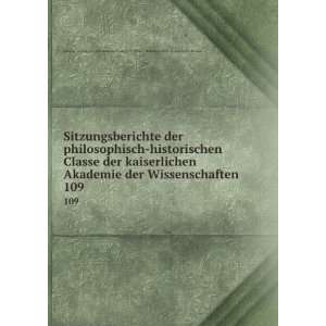   der Wissenschaften in Wien Philosophisch  Historische Klasse Books