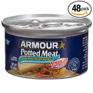 Armour Potted Meat Spread, 3 Ounce Cans (Pack of 48)  