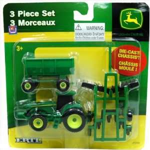  Ertl John Deere Farm set with tractor,wagon and disc Toys 