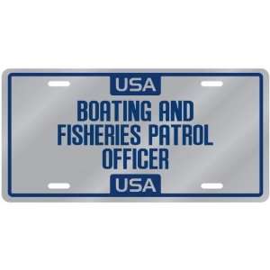 New  Usa Boating And Fisheries Patrol Officer  License Plate 