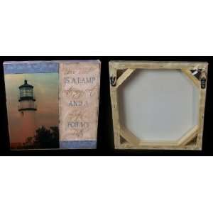  Wall Plaque Wood & Canvas