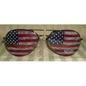  American Flag Aviator Sunglasses Glasses 