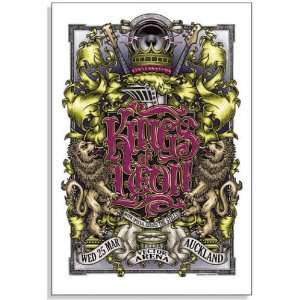  The Kings of Leon Auckland New Zealand Concert Poster 