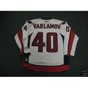  Simeon Varlamov Autographed Jersey