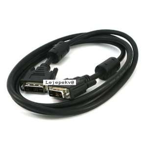  DVI Male Analog / DVI Male Analog Cable   6FT (Black 