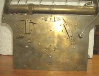 Antique HERSCHEDE moon phase grandfather clock movement and parts 
