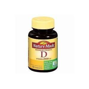  Vitamin D Softgels 2000iu Nature Made, Size 90 