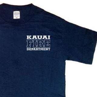 Kauai Fire Dept. Kauai Firefighter Hawaii T shirt L  