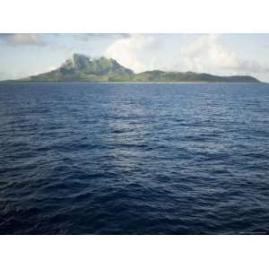  Sunrise View of Bora Bora Island from the Sea Stretched 