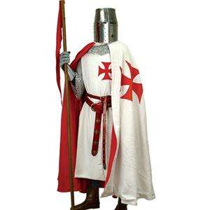 MEDIEVAL Knight Crusader Middle Ages TEMPLAR CAPE New  
