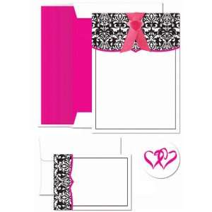   ) Classic Damask Invitation and Note Card Kit