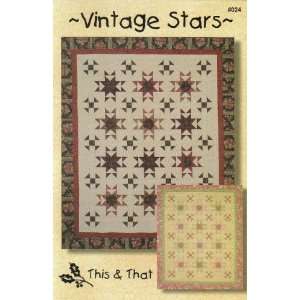  Vintage Stars   quilt pattern