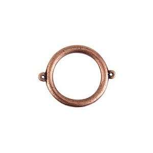   Antique Copper (plated) Grande Circle Connector 37x30mm Findings Arts