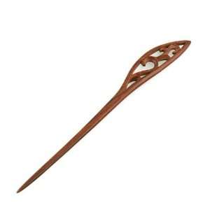   Handmade Mahogany Rosewood Vintage Style Hair Stick L 8 inches Beauty
