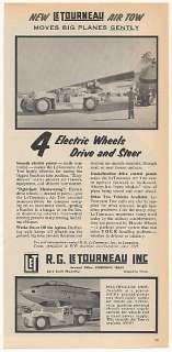 1955 Le Tourneau Air Tow Aircraft Towing Vehicle Ad  