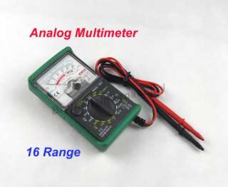 16 Range Analog Multimeter AC DC Ohm VOLT Meter VOM  