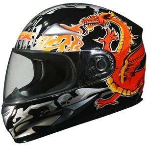  AFX FX 90 Dragon Helmet   Medium/Black Dragon Automotive
