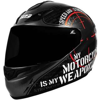 Speed Strength My Motorcycle is My Weapon Helmet XLarge  