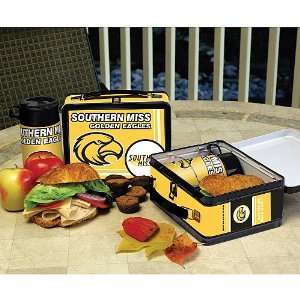 Memory Company Southern Miss Golden Eagles Tin Lunch Box with Thermos 