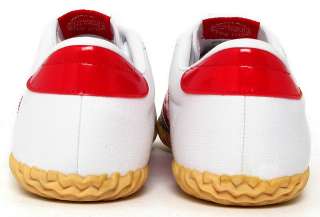 ADIDAS VOLLEY PLIMSOLE White Red indoor super new UK8  