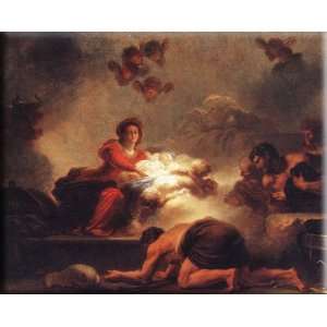   of the Shepherds 30x24 Streched Canvas Art by Fragonard, Jean Honore