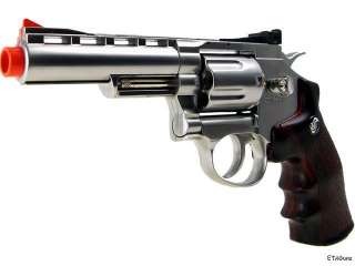 WG 4 CO2 400 FPS Airsoft 6 Shot FULL METAL Revolver Pistol Gun SILVER 