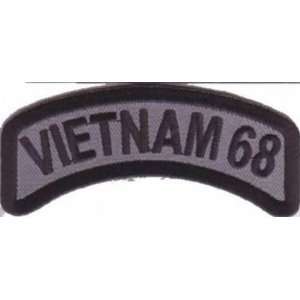  VIETNAM 68 Rocker Military VET Veteran Biker Vest Patch 