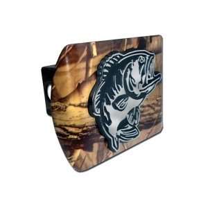 Bass Fish Camo with Chrome Large Mouth Bass Fishing Emblem Trailer 