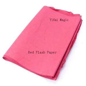  large red fire paper flash paper  magic tricks magic props 