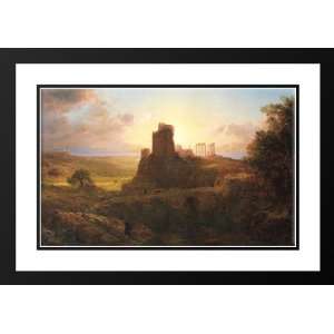 Church, Frederic Edwin 40x28 Framed and Double Matted The Ruins at 