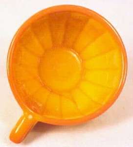Akro Agate PUMPKIN CUP STACKED DISC & INTERIOR PANEL  