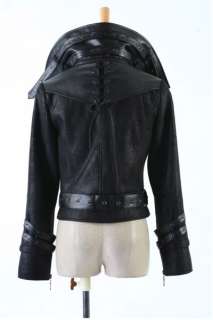  UNISEX Gothic Punk Rave Visual Kei Knight Coat Jacket 